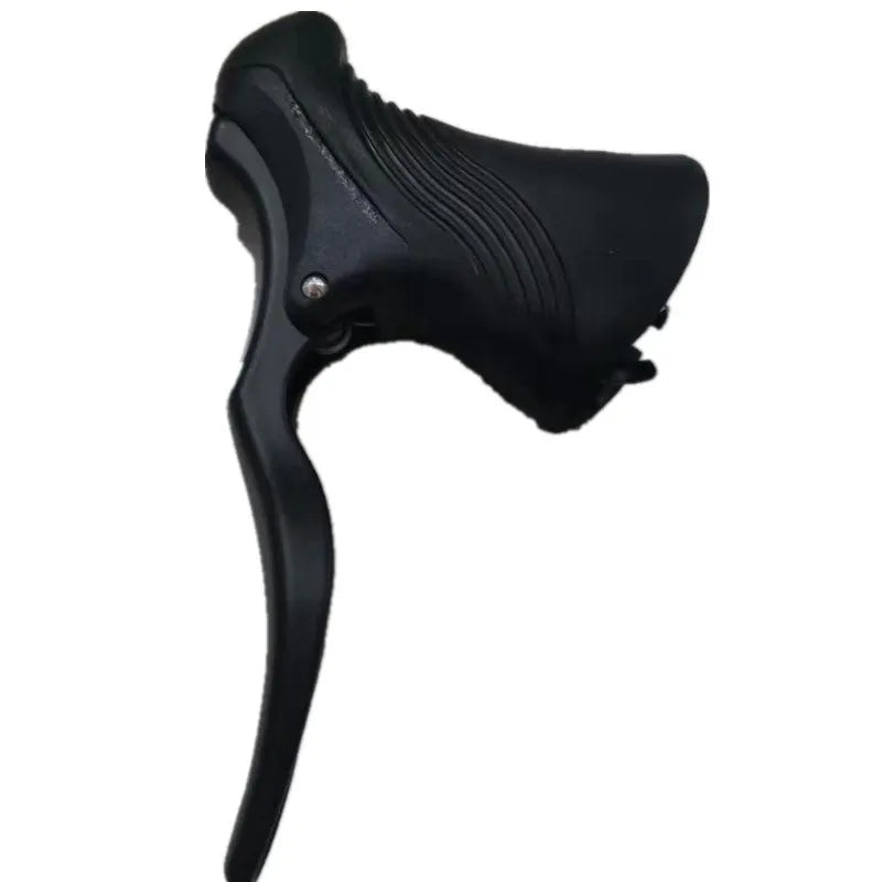Aluminium alloy road bike brake handles in all-black or black-silver for 22.2mm and 23.8mm handlebars