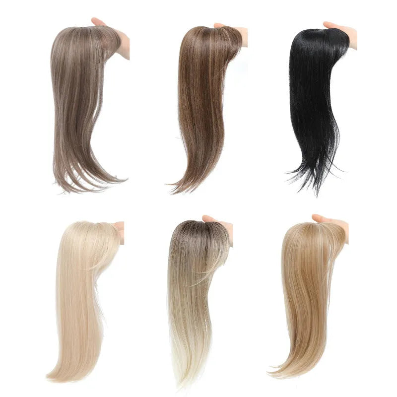 Synthetic hair clip extension wig with inner buckle attachment in multiple colour styles