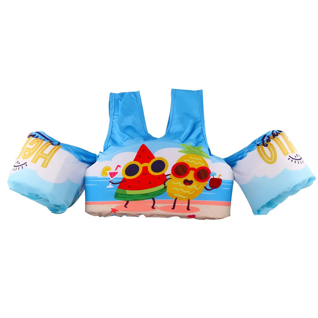 Children's arm swimming ring with 50cm lengthened design and cartoon print on polyester fabric