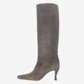 Women's square-toe cowboy boots with 4cm block heel in multiple colour options including snake pattern