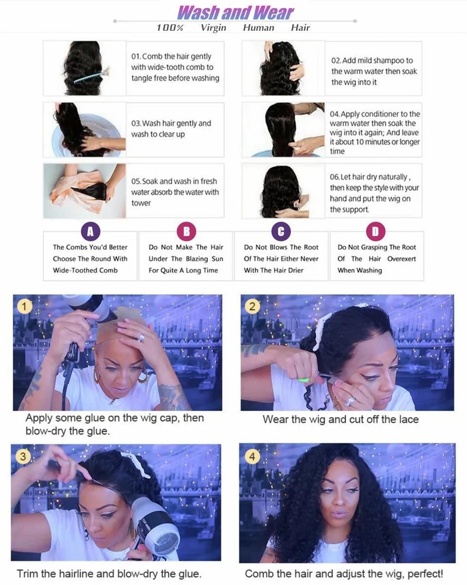 Body wave human hair lace front wig on a mannequin head, showing long wavy hair and a sheer lace front.