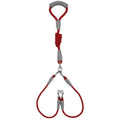 Double-headed dog leash for two small medium dogs with foam handle and metal buckles in multiple colour options