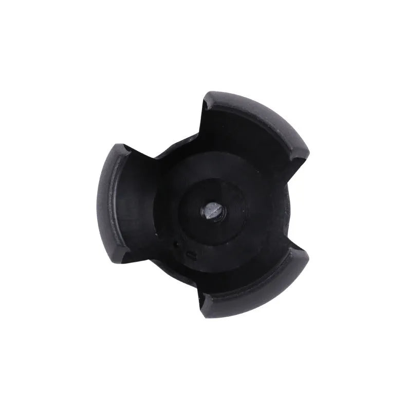 Black aluminium golf ball picker with clip attachment for golf bags
