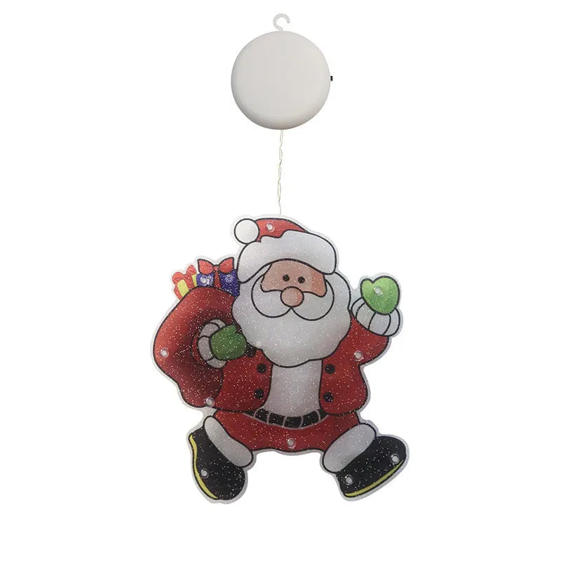 Christmas LED modelling light 250x140mm PVC with eight festive designs including snowman and reindeer