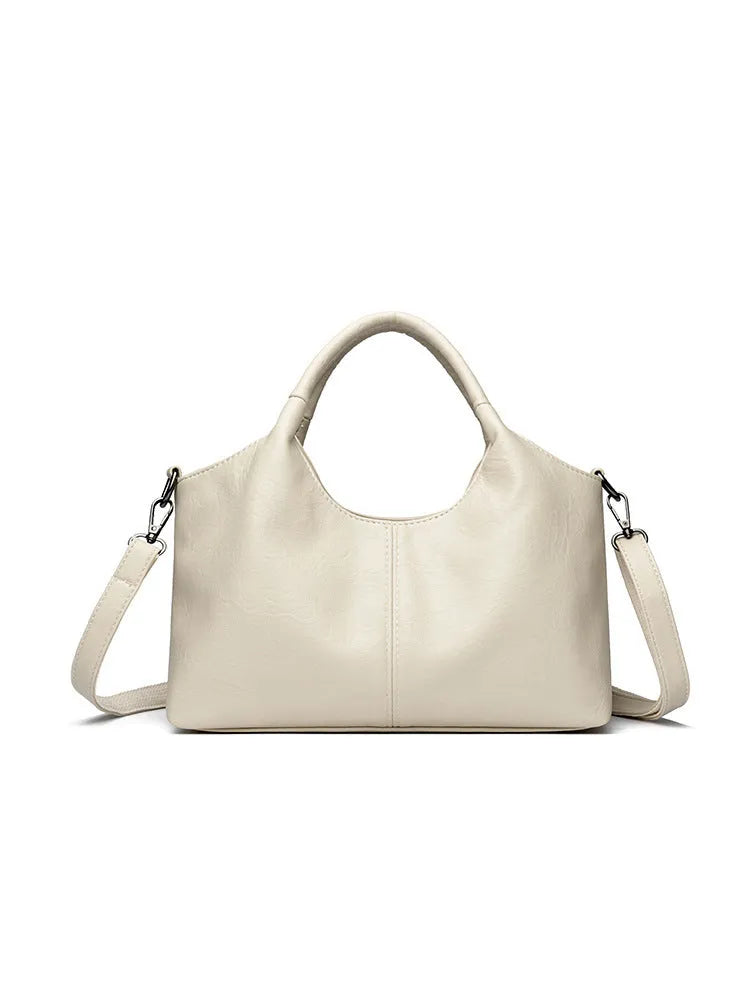 Women's genuine leather cross-body bag in multiple colours with large capacity