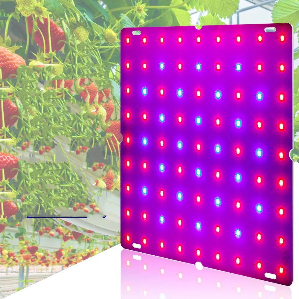 D-section aluminium LED grow light panel for indoor fruit and vegetable plants with UK plug