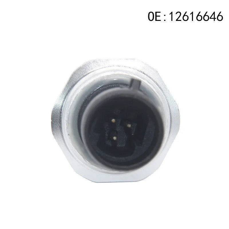 Silver metal fuel pressure sensor with model numbers 12616646 12677836 D1846A visible