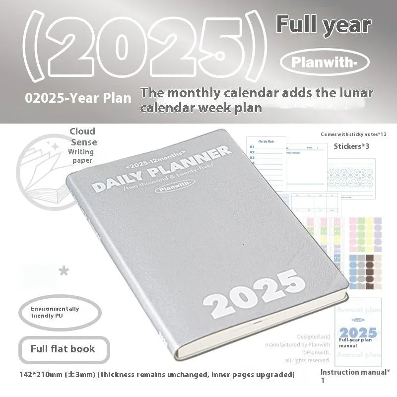 Waterproof notebook with PU cover in mint green, open to show 196 sheets of writing paper for exam records