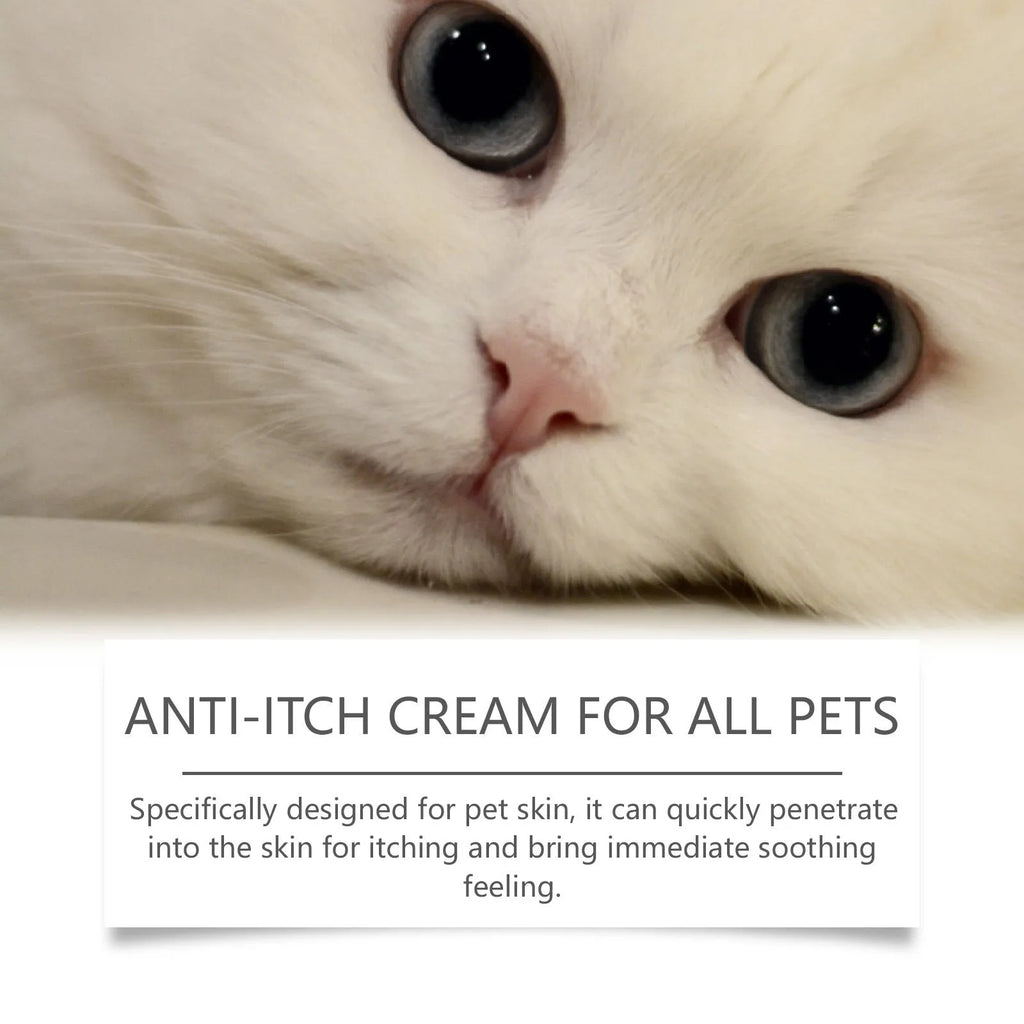 60g pet itch relieving cream tube for cats with tea tree oil and aloe vera extract