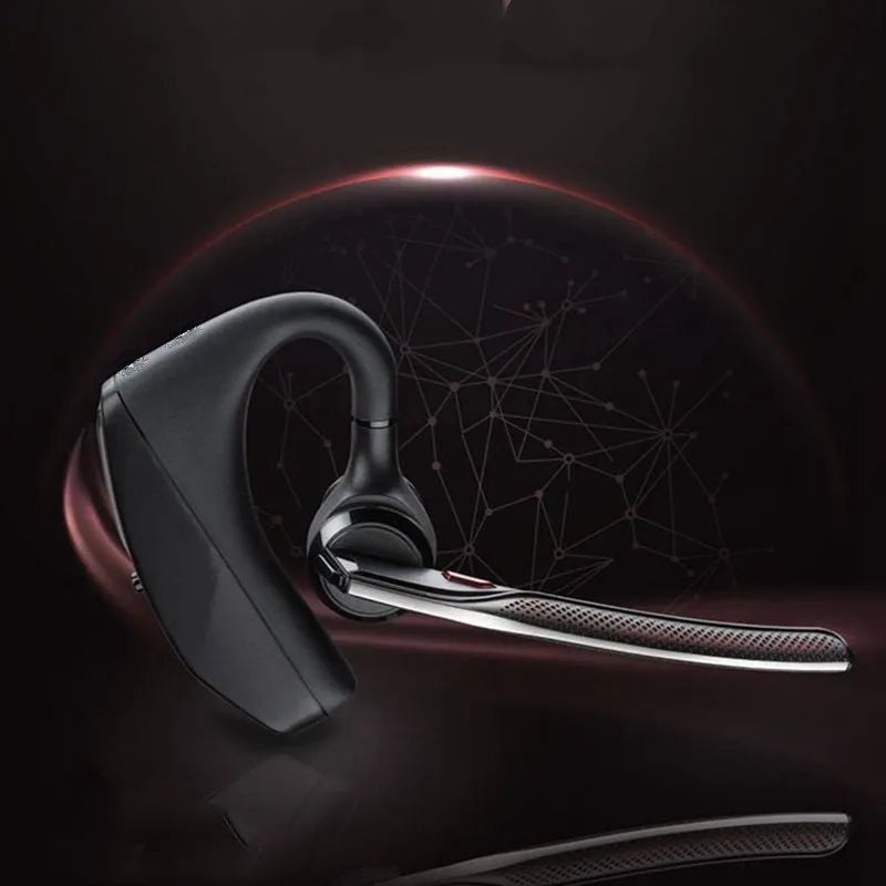 Black Stereo Large Battery Bluetooth Sports Headphones with USB charging port