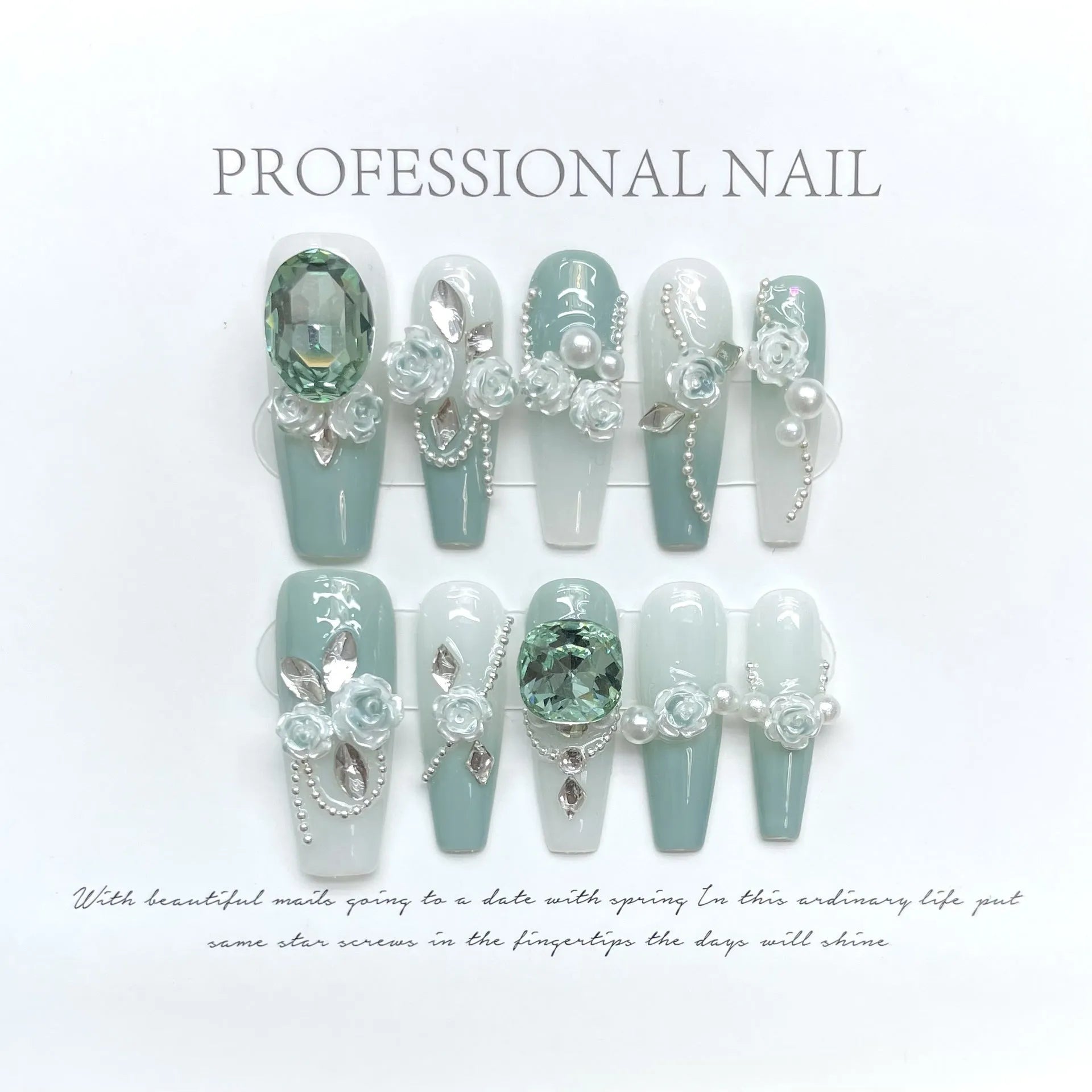 Women's camellia gradient chain nail armour set with bow and butterfly patterns, sizes XS to L, for hot girl or simple style nail art
