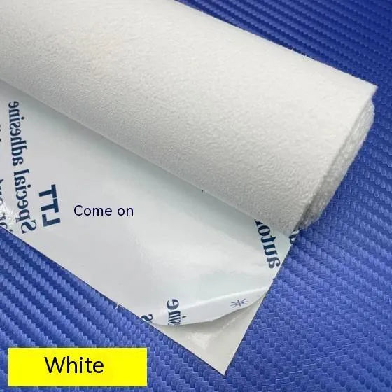 Self-adhesive elastic suede sheets in multiple colours for car interior and furniture decoration applications
