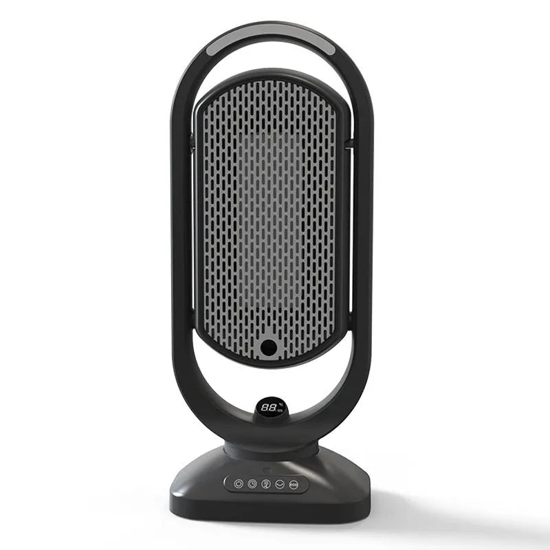 2000W PTC ceramic electric heater, 210 x 156 x 485mm, black or white, touch control and oscillating air supply