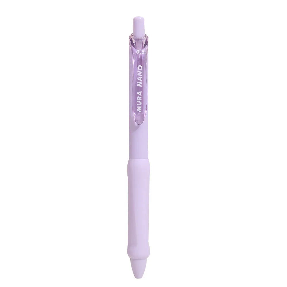 Macaron series press gel pen with 0.5mm tip in smoked white, brown and pink colour options