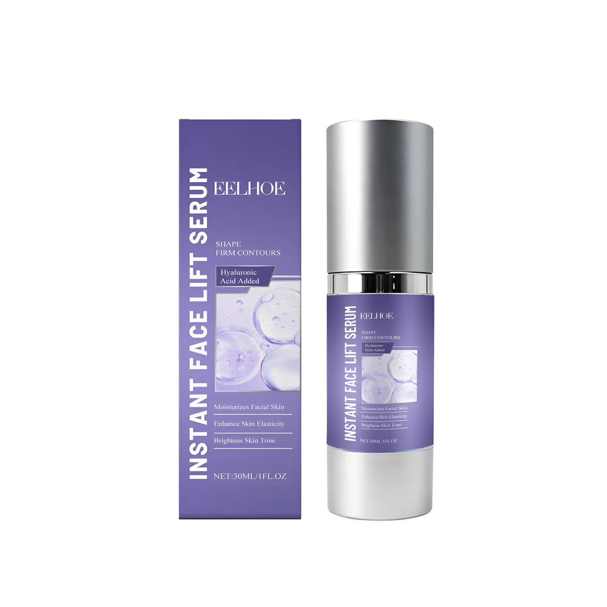 30ml firming moisturizing liquid bottle with hyaluronic acid and hydrolyzed collagen for face care