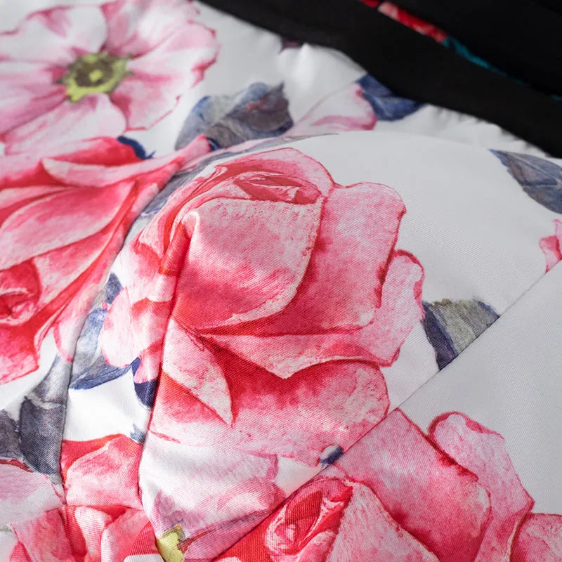 Men's ice silk underwear with fashion printing in polyester fabric showing breathable mid-waist design