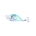 Floating hard bait fishing lure with fish feather hook in multiple colour options
