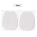 White thin felt tongue stickers for shoe comfort and anti-wear protection
