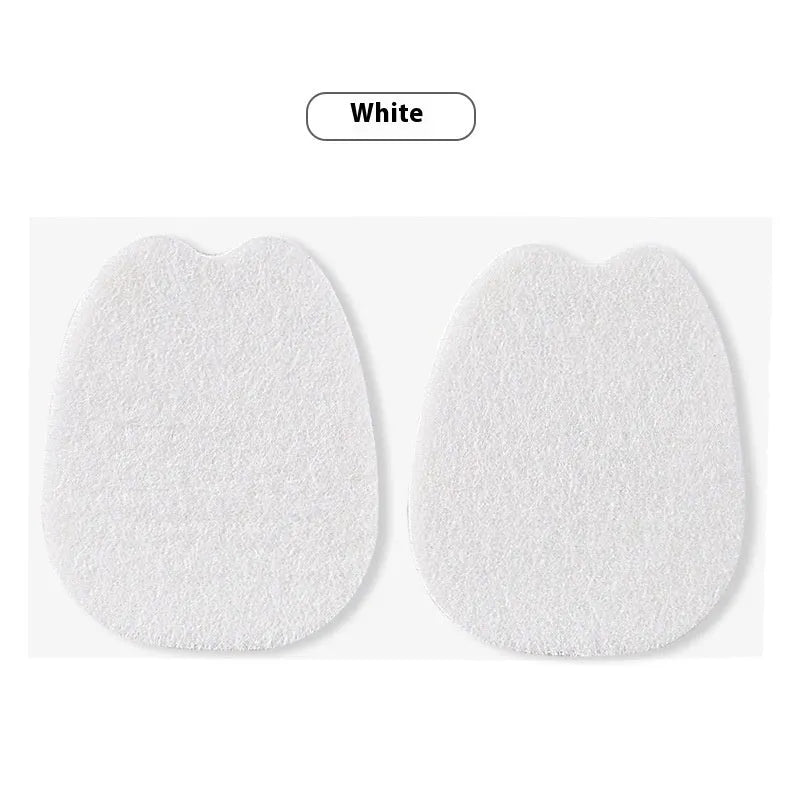 White thin felt tongue stickers for shoe comfort and anti-wear protection