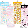 PVC waterproof cute cartoon stickers for agenda notebook decoration in four style options