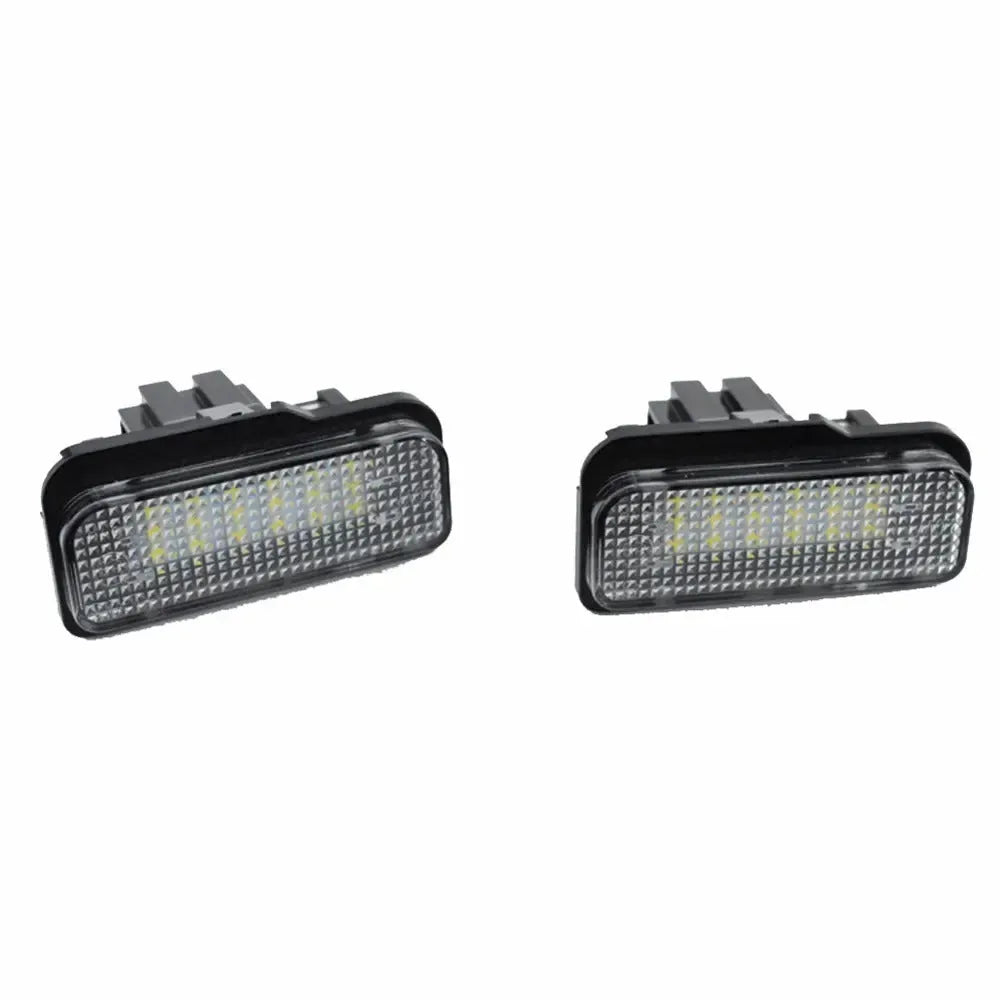 Mercedes Benz compatible LED license plate light unit with white PC housing