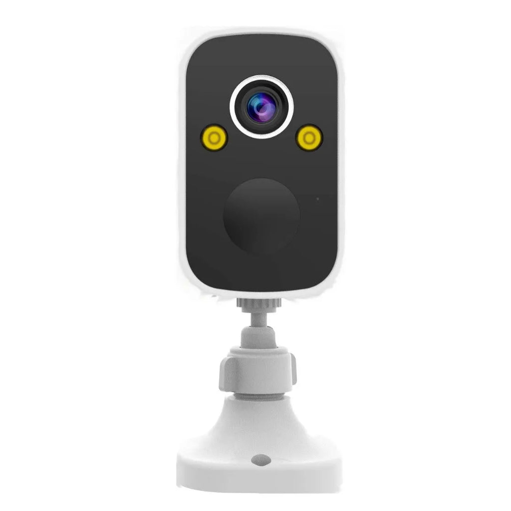 Wireless battery surveillance camera with 1.2-inch ball design and self-contained bracket