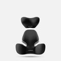 Automotive seat support cushion set with memory foam filler in black grey colour