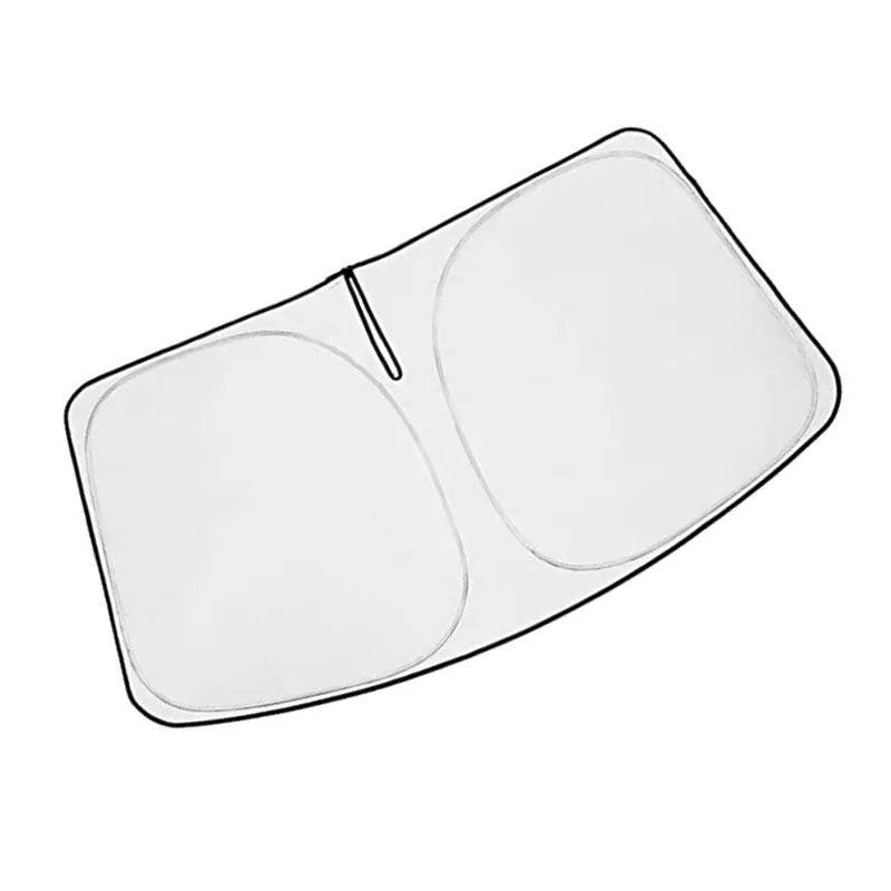 Silver tape car windshield sunshade cover for NOAH XOVY 90 series vehicles showing reflective surface