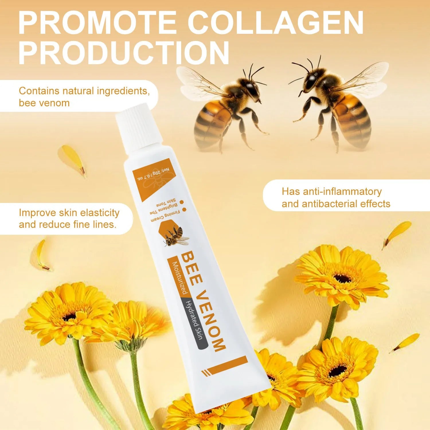 BEE Facial Neck Cream 20g jar, model FP-A024, for face and neck moisturising treatment.