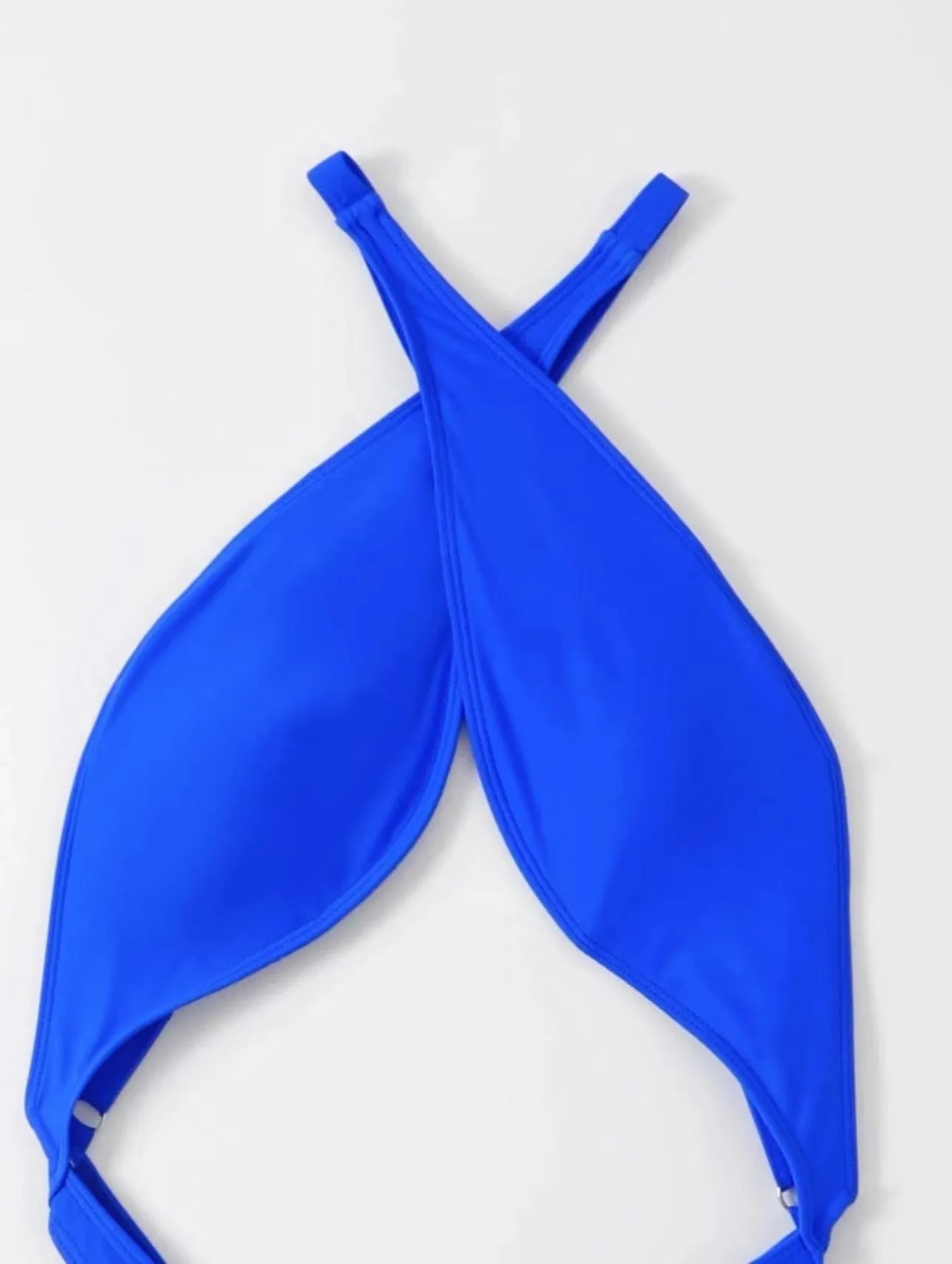 Women's solid colour one-piece swimsuit in polyester fabric with spandex lining
