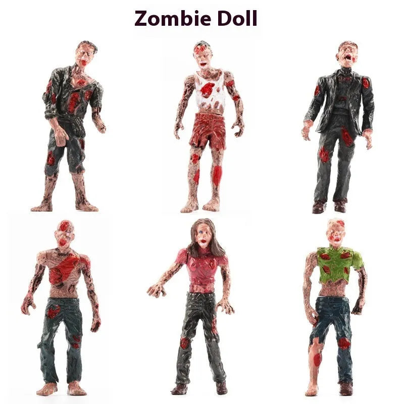 10cm plastic military soldier model with movable joints, shown in anti-terrorism special forces, Flying Tiger, zombie, and Employment Corps options.