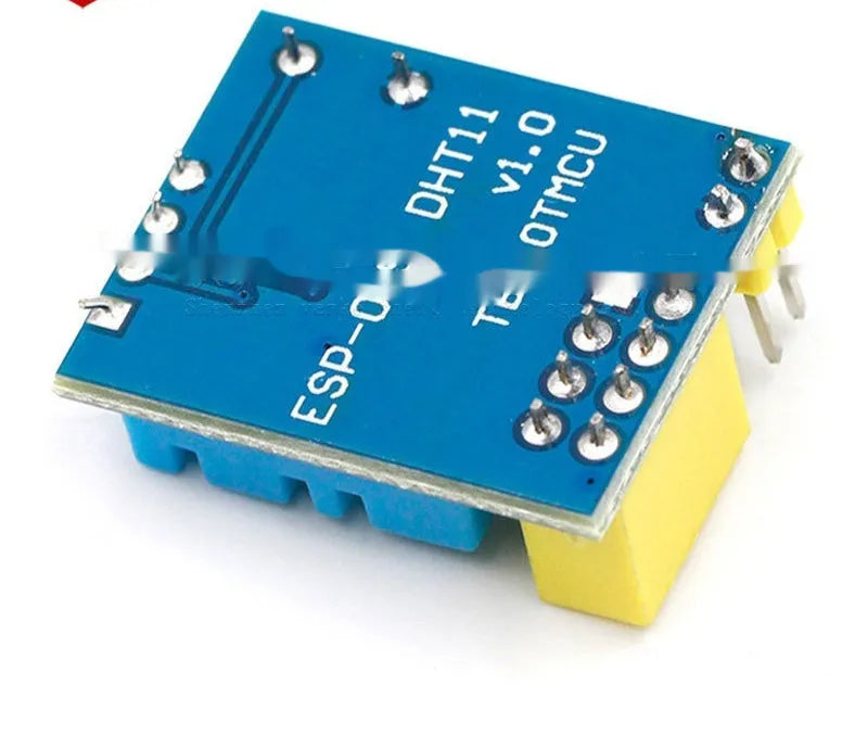 Compact WiFi node module with DHT11 temperature and humidity sensor measuring 25mm by 21mm