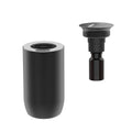 Portable car aroma diffuser in column shape with metal construction and touch button interface