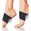 Elastic arch support foot bandage with heart pad design, adjustable compression for foot alignment
