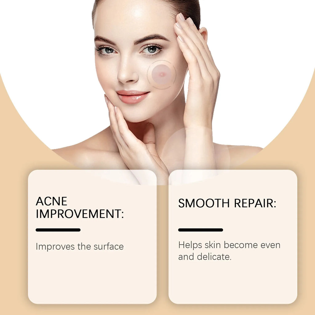 Transparent hydrocolloid acne patches with tea tree oil and centella extract, 10mm diameter