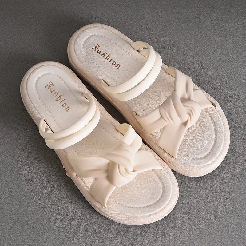 Women's black and white PVC two-way wear outdoor sandals with a soft back design.