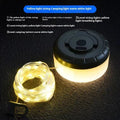 8 metre rechargeable outdoor tent string lights with 30 LED beads in warm white or multicolour modes