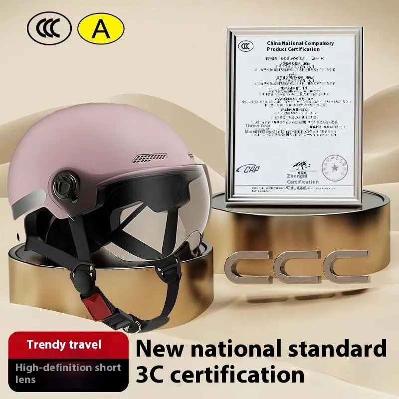 3C certified polypropylene electric motorcycle helmet with sun protection visor in multiple colour options