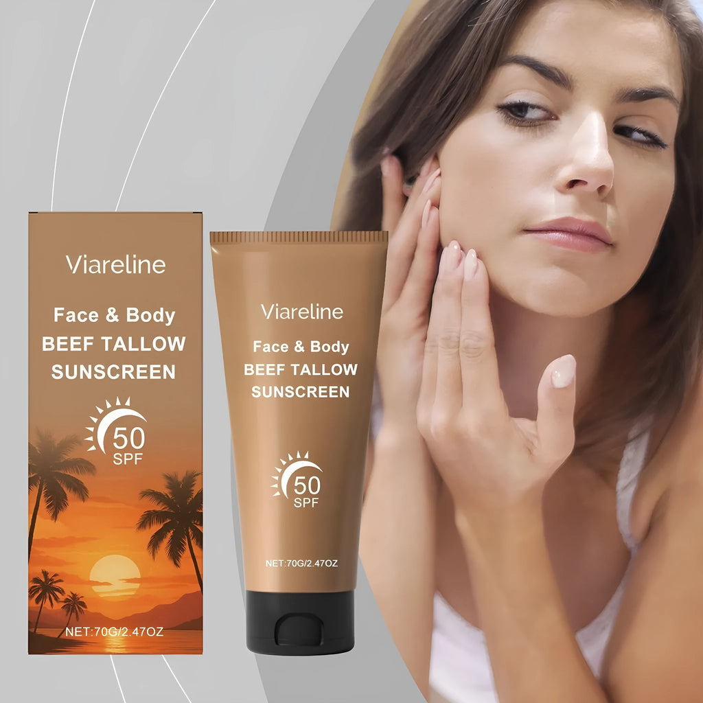 70g tube of non-oily protective face cream with collagen and coffee extract