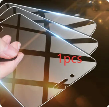 Tempered glass screen protector for iPhone with anti-fingerprint coating and transparent design