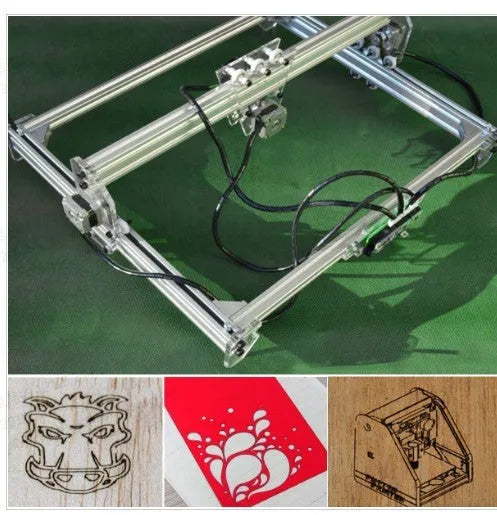 Miniature laser engraving machine with 400x300mm base plate for marking applications