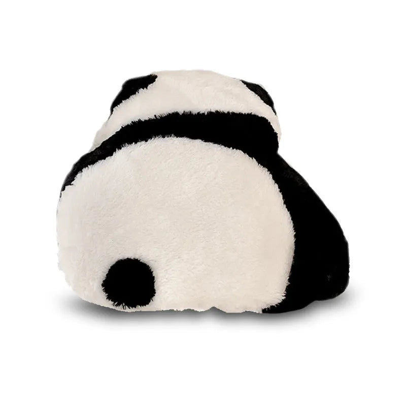 Cartoon panda automotive plush cushion with PP cotton filler for car seating comfort support