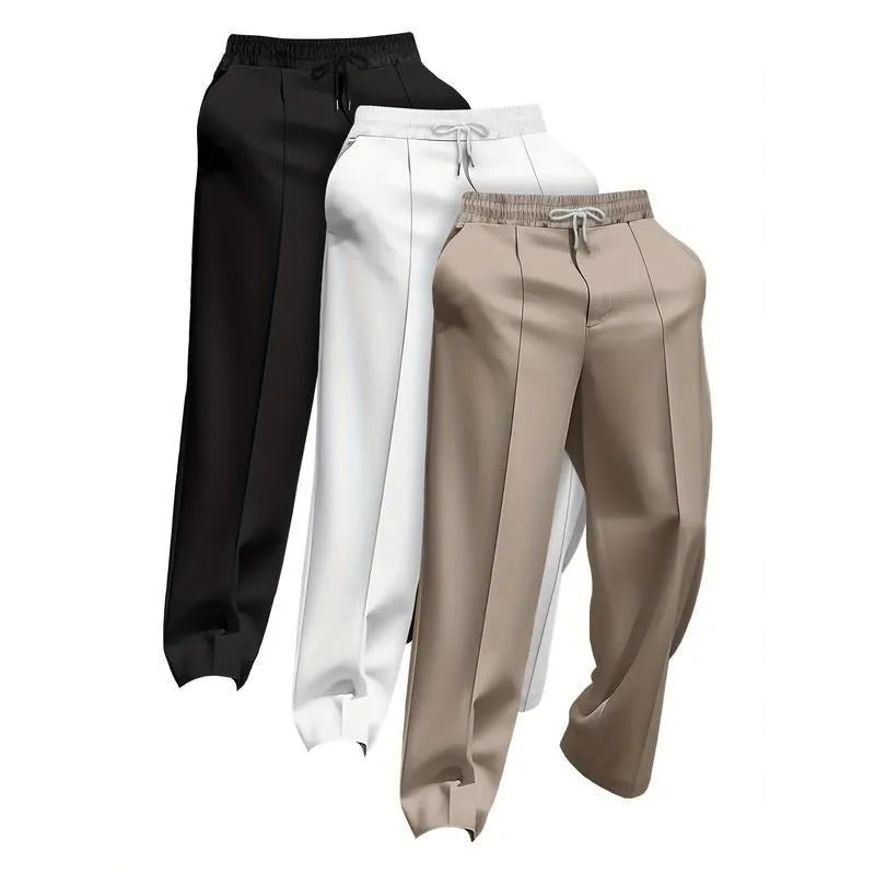 Men's loose fit corduroy trousers in mixed colours with fire retardant properties for uniform use