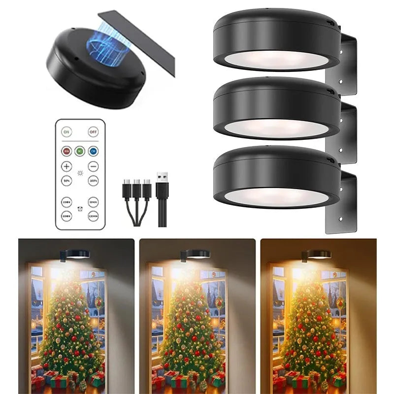 Magnetic LED painting light strip with remote control in black, white or gold colour