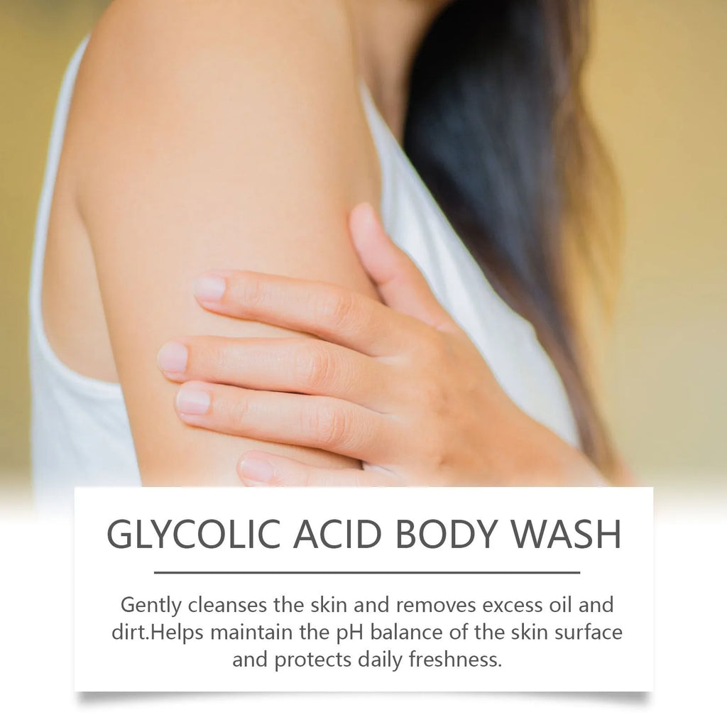 100ml tube of soothing moisturising shower gel with glycolic acid and retinol.