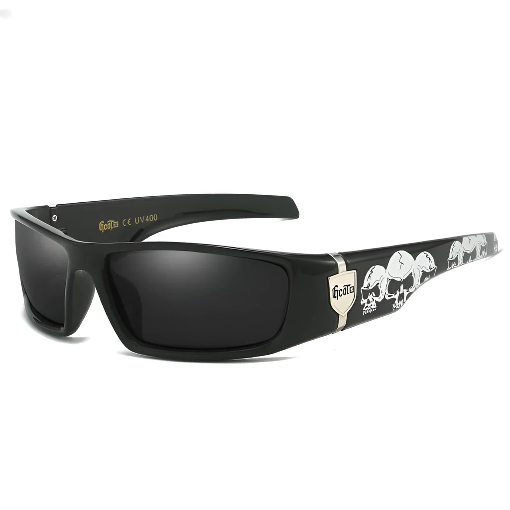 Bandit style polarised sunglasses with PC lenses in hip hop fashion design