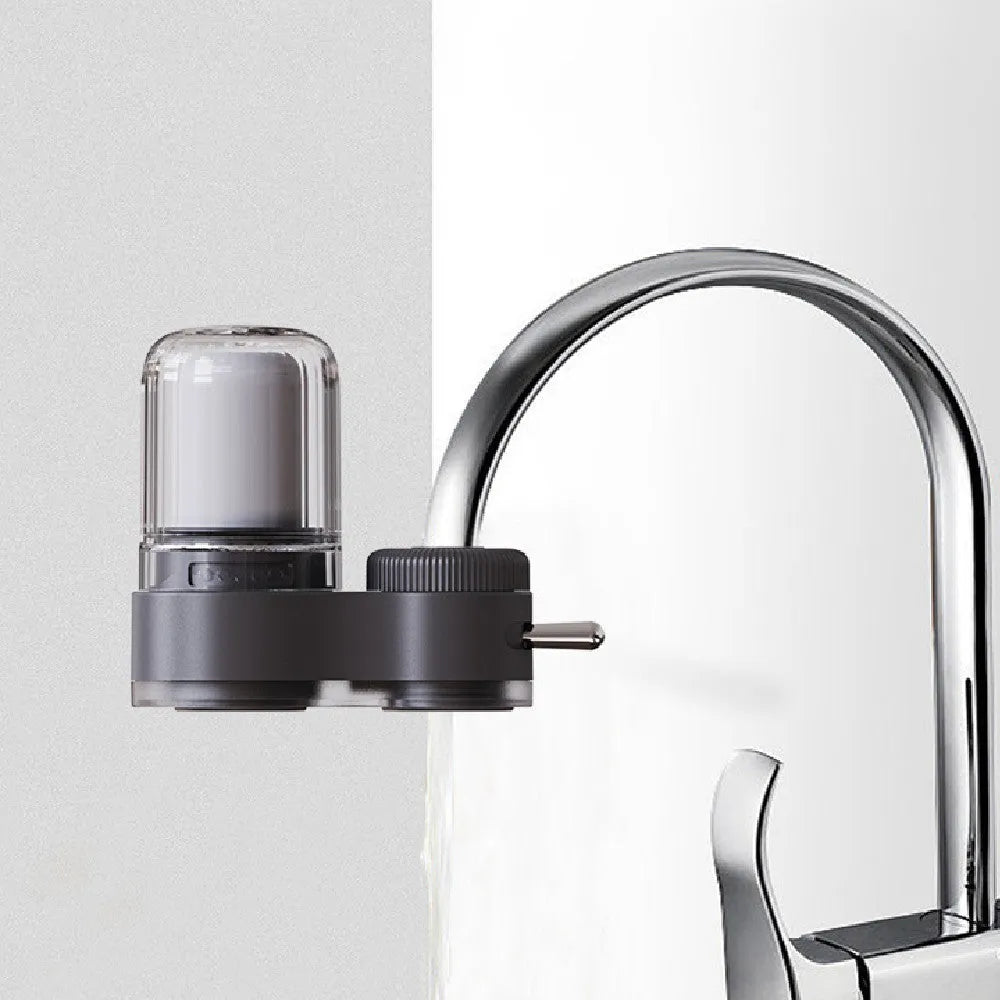 White ABS faucet water purifier for kitchen tap with 2L/Min capacity and chlorine removal