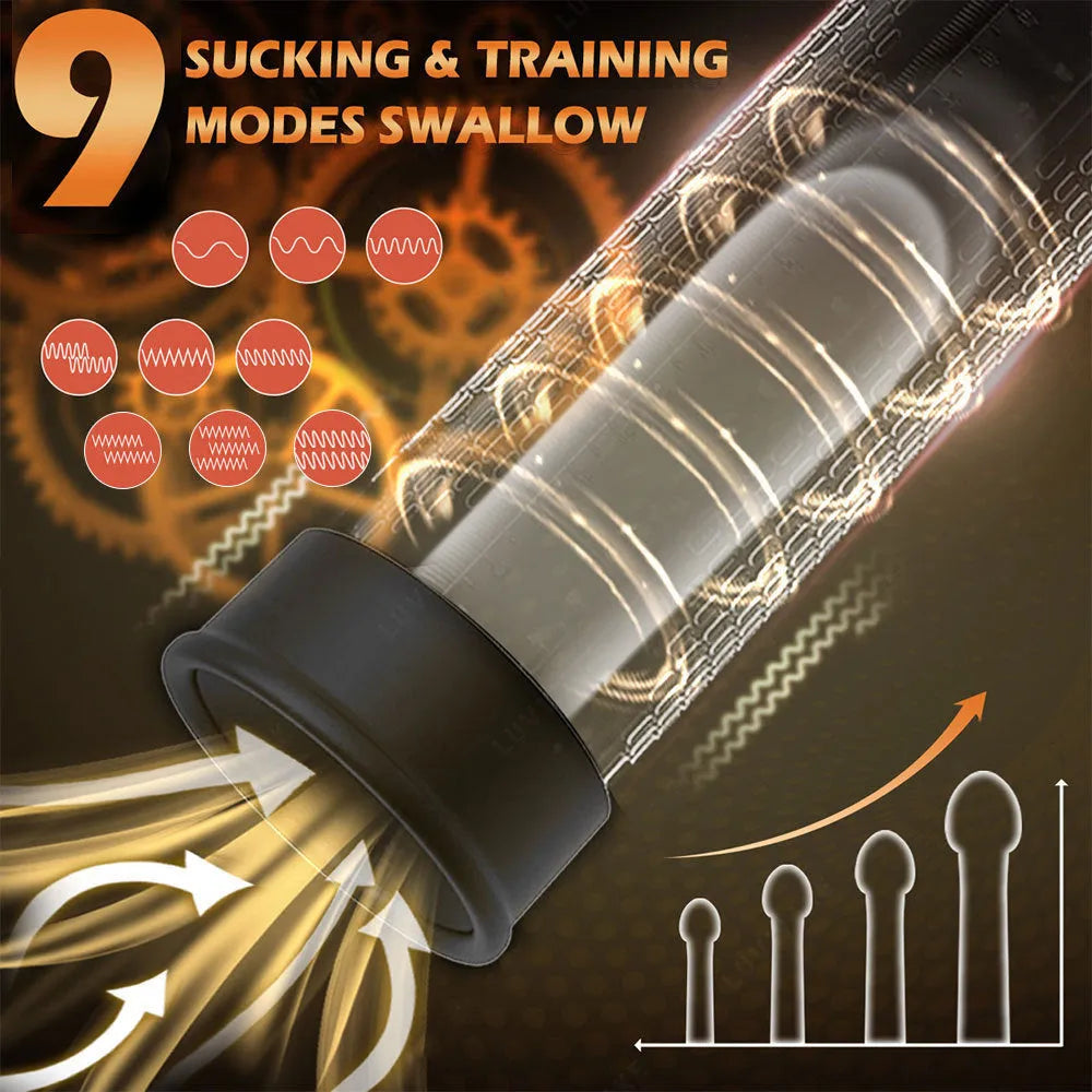Airplane Bottle Men's electric training pump for negative pressure stretching in diqiao colour