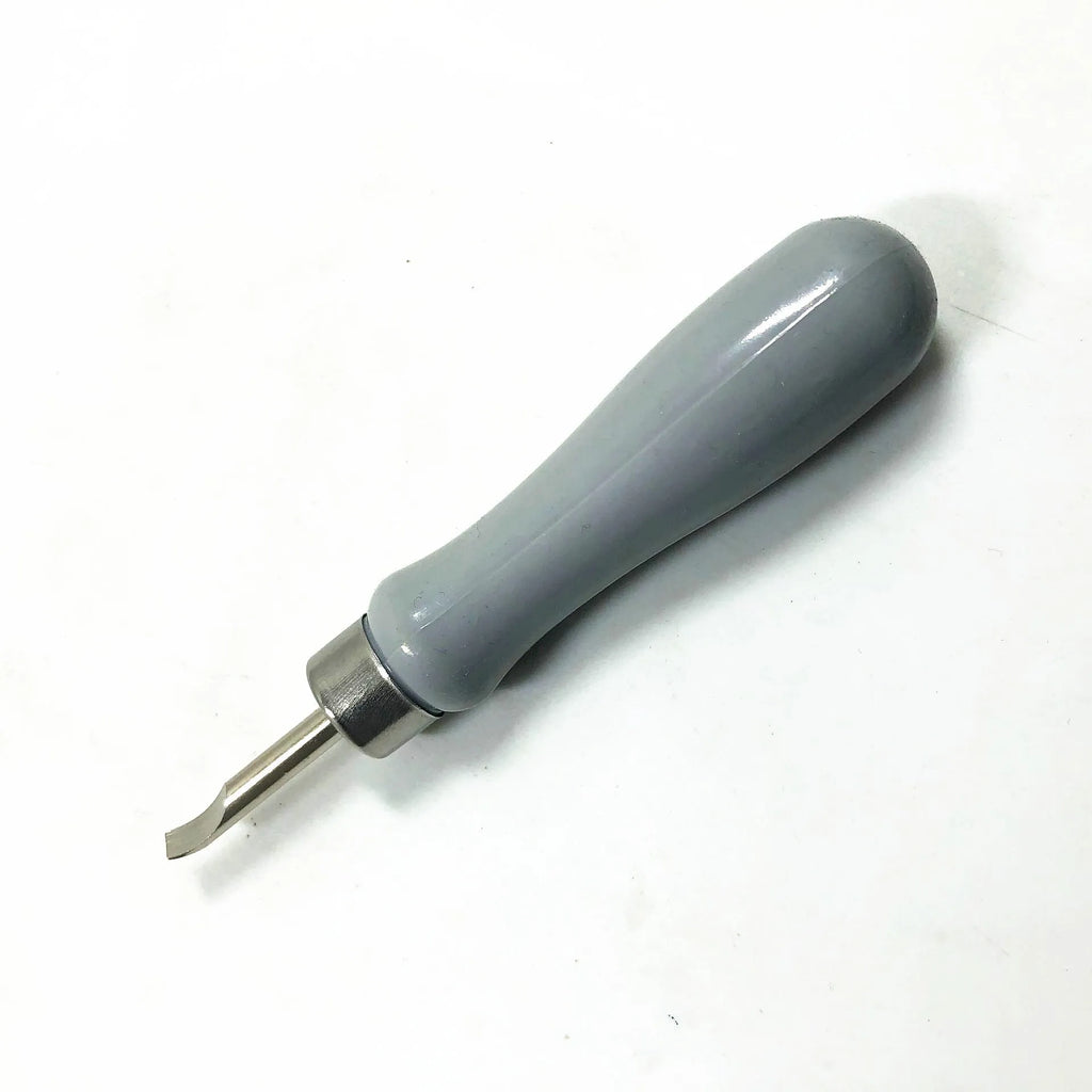 Watch back cover removal tool with double head and elbow pry knives in green or grey alloy plastic