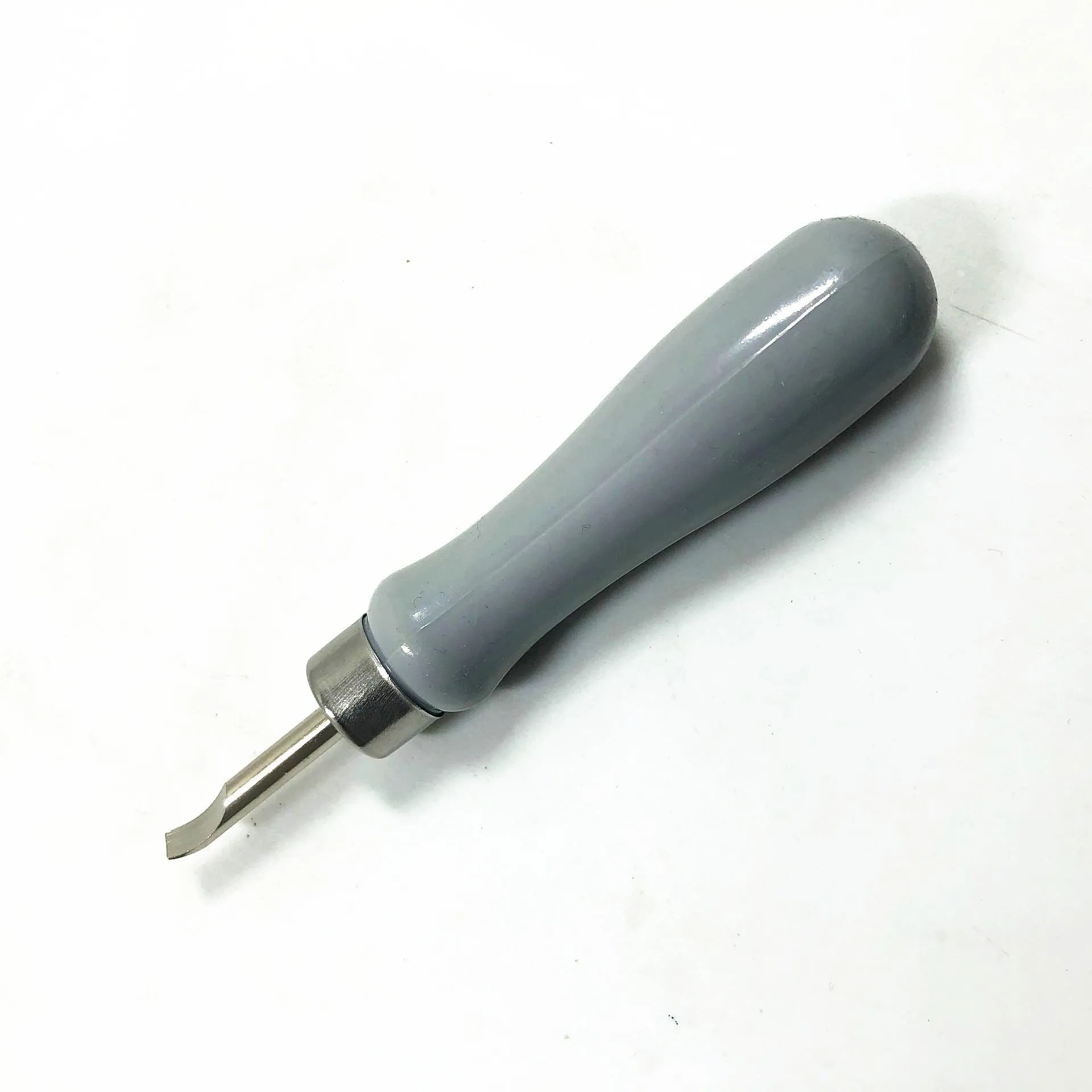Watch back cover removal tool with double head and elbow pry knives in green or grey alloy plastic